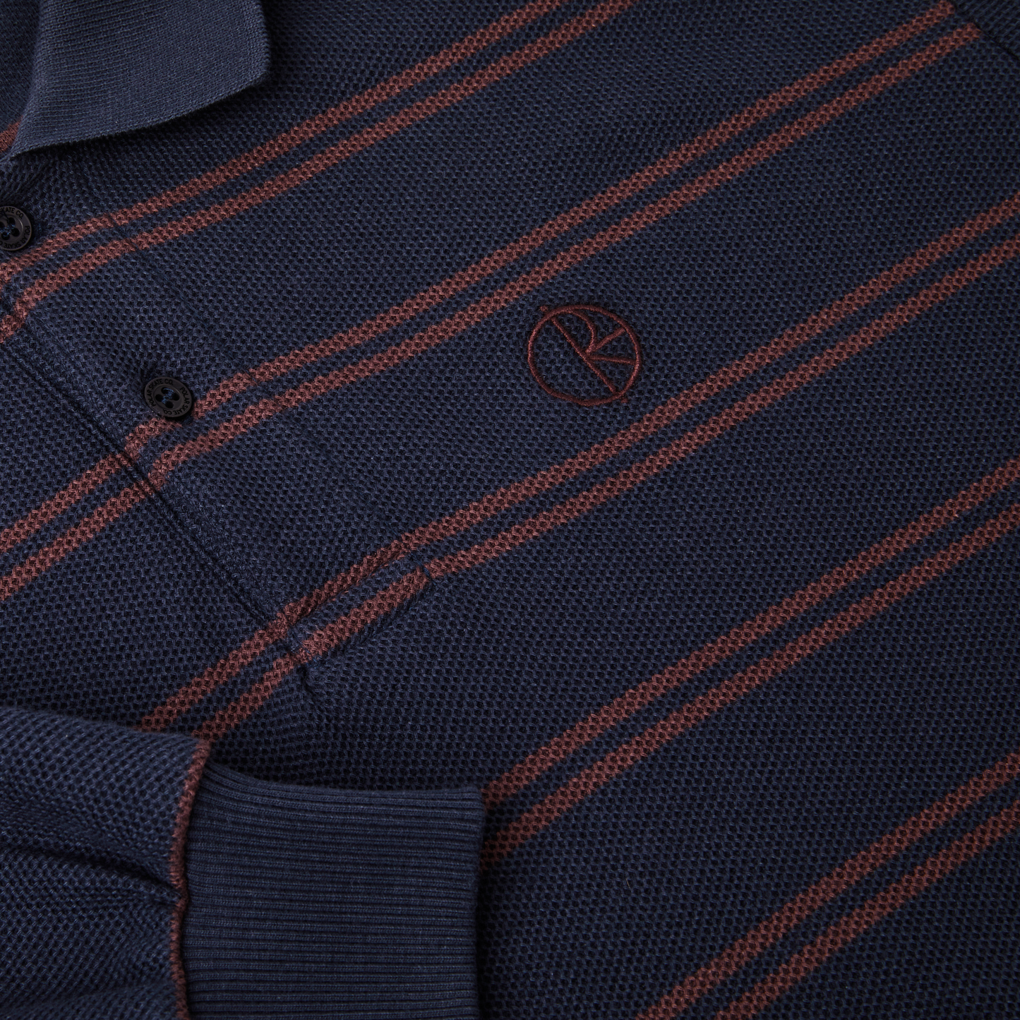 Polar Stripe Polo Longsleeve Shirt