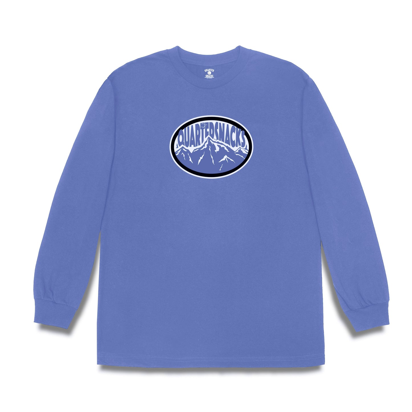 Quartersnacks Mountain Longsleeve Tee Harbor Blue
