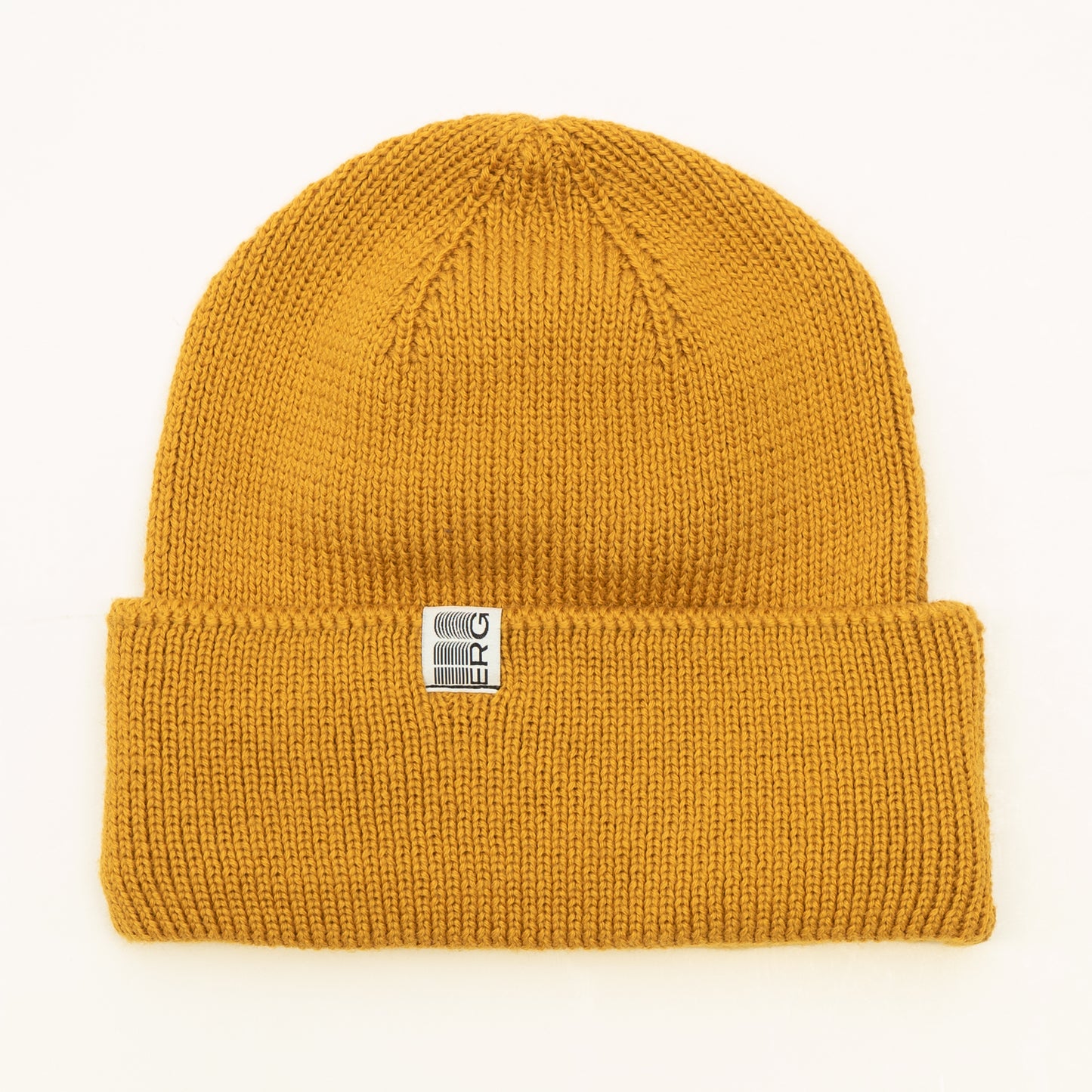ERG Merino Big Beanie Sinappi