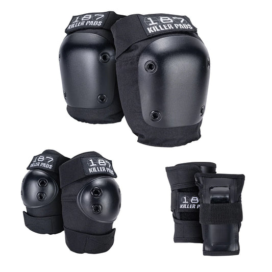 187 Killer Pads Jr. Six Pack Set Black