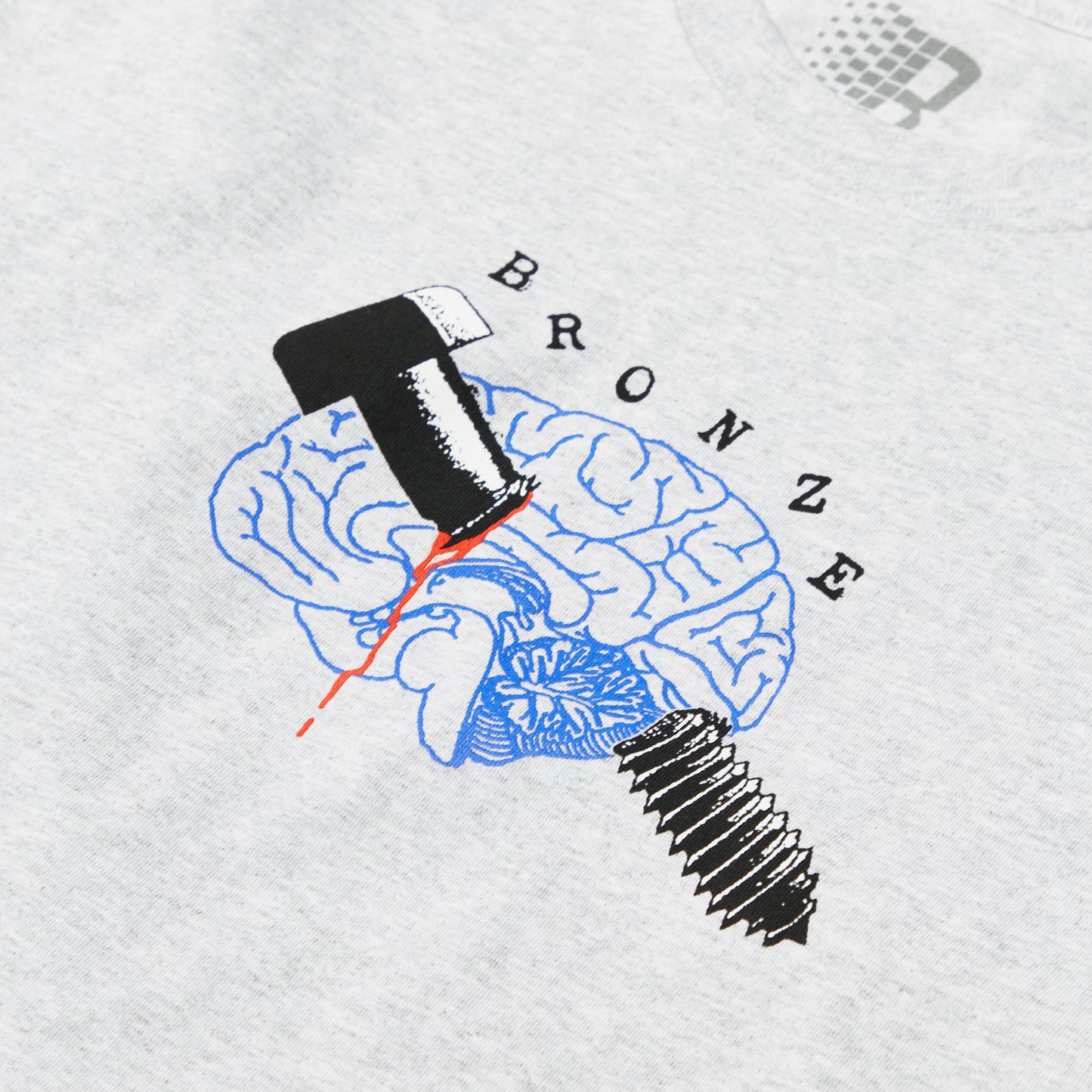 Bronze 56K Bolt Brain T-Shirt Ash