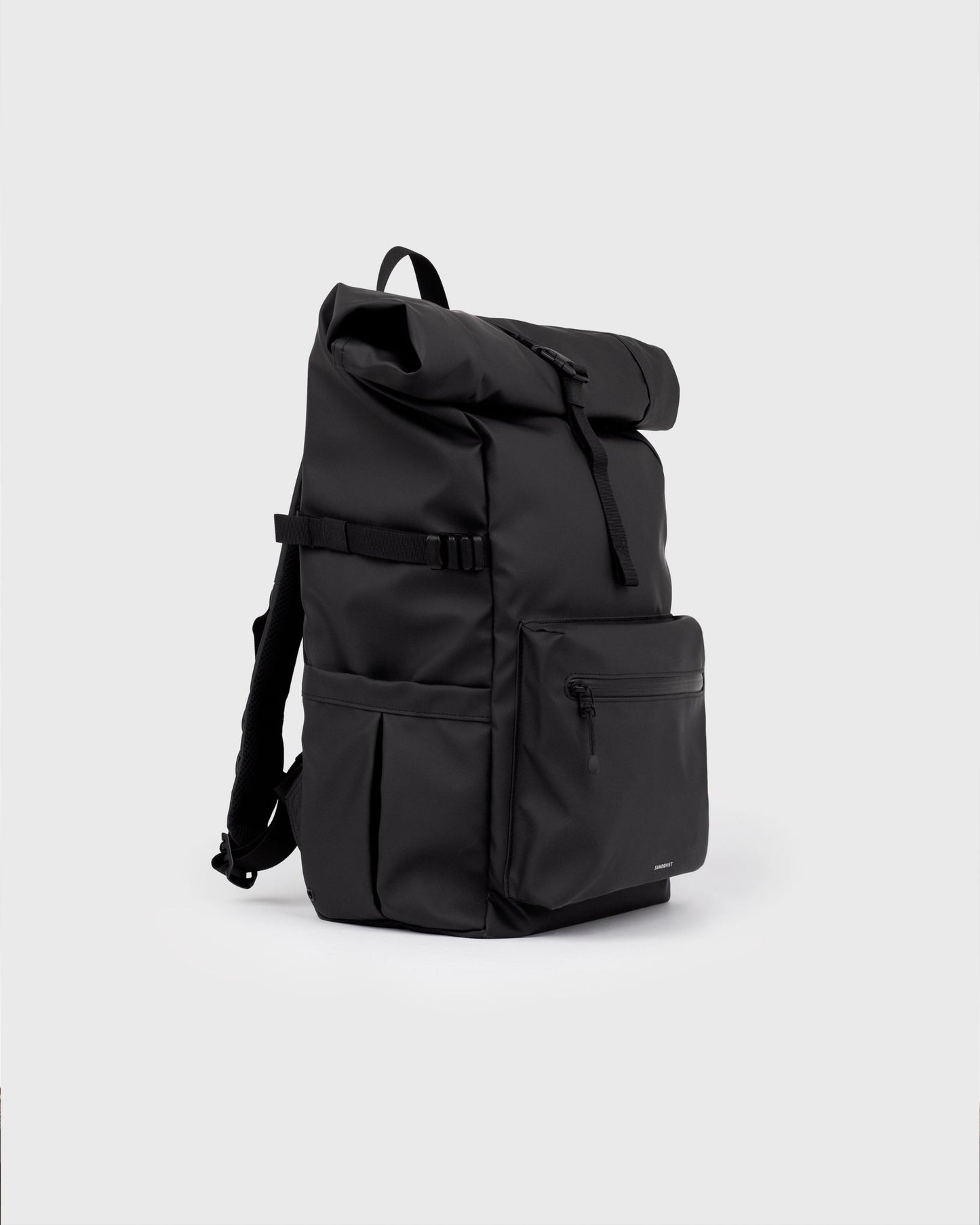 Sandqvist STREAM Rolltop Backpack L Black
