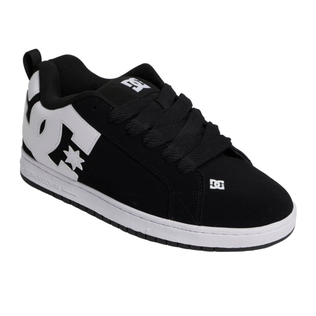DC Court Graffik Leather Black / White
