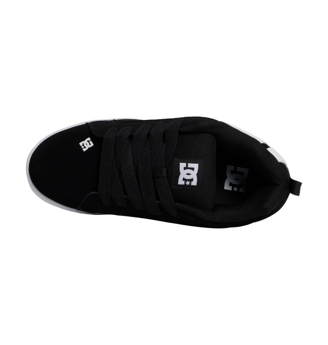 DC Court Graffik Leather Black / White