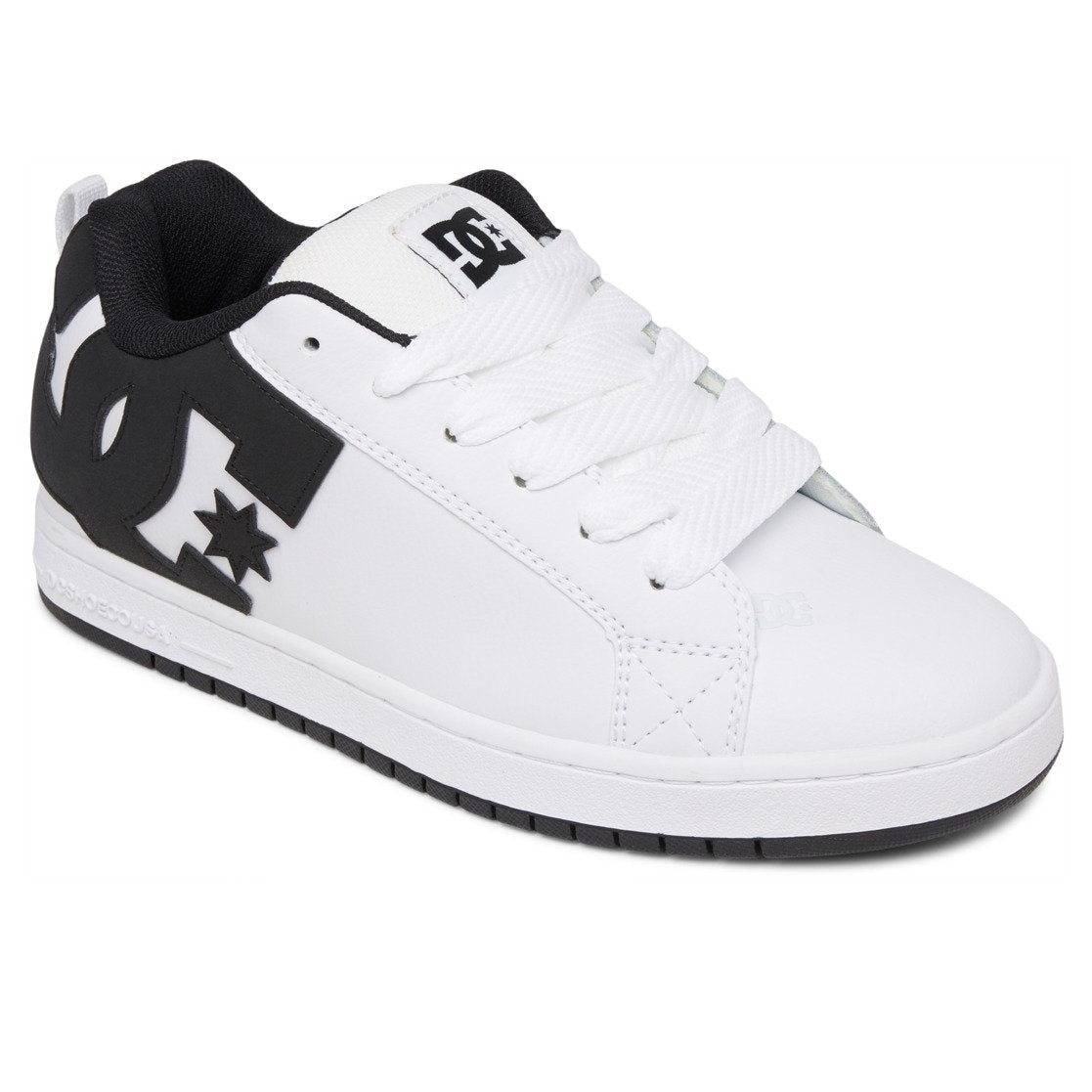 DC Court Graffik Leather White / Black
