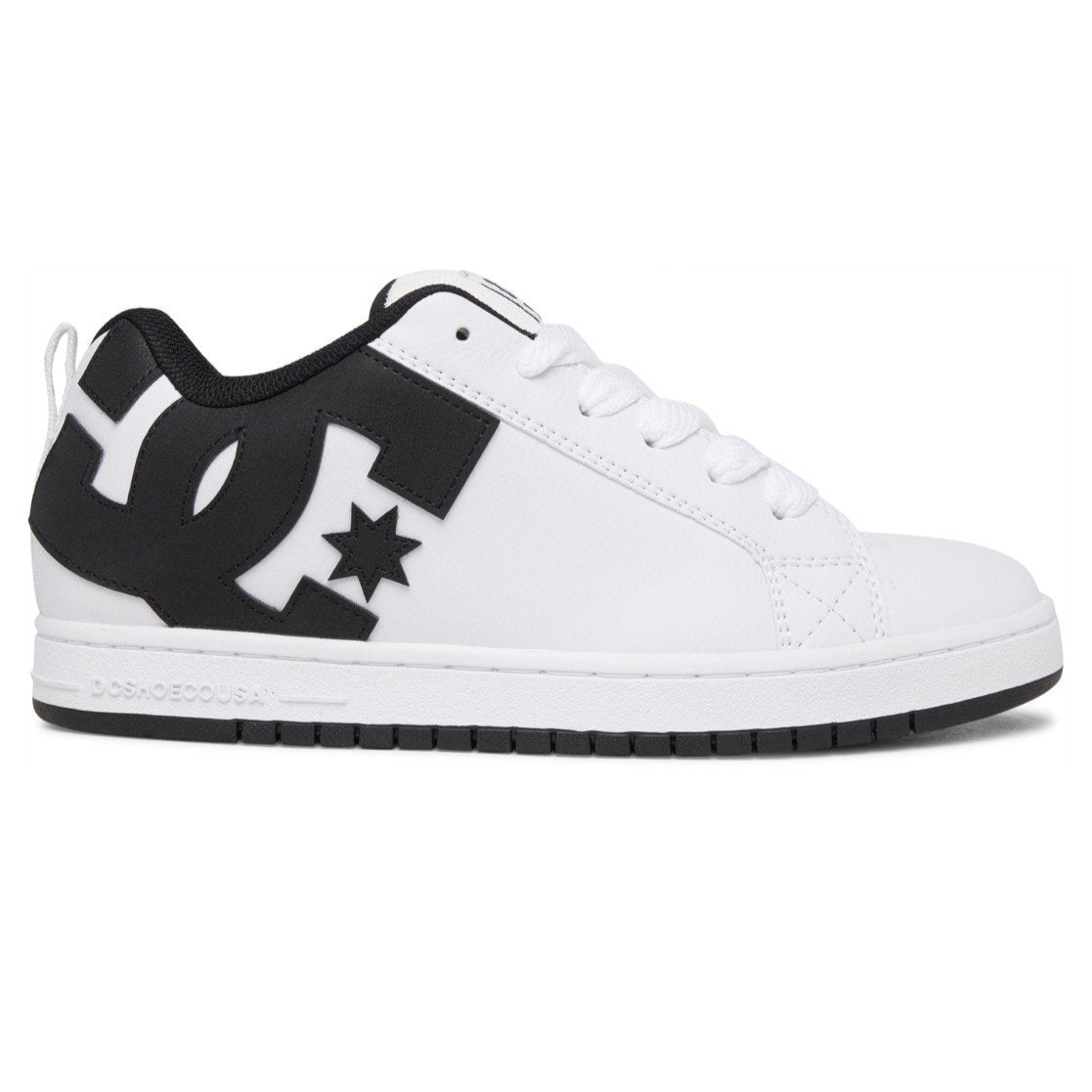 DC Court Graffik Leather White / Black