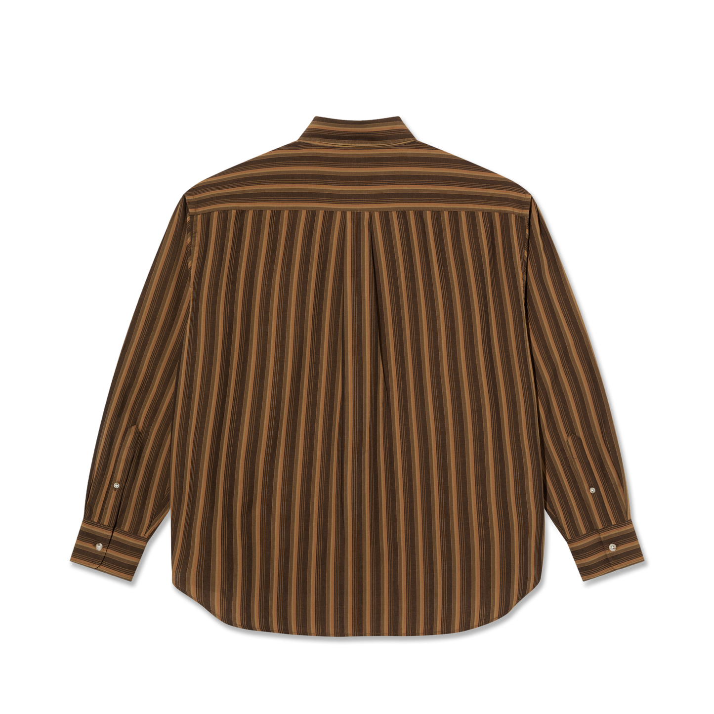 Polar Ben LS Shirt Brown Stripes