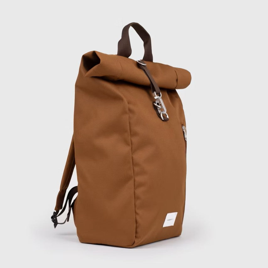 Sandqvist GROUND Rolltop Backpack L Sepia Brown