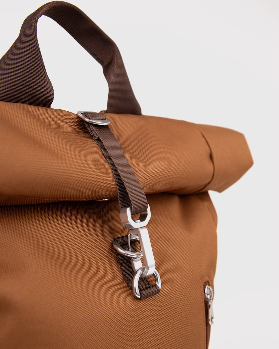 Sandqvist GROUND Rolltop Backpack L Sepia Brown