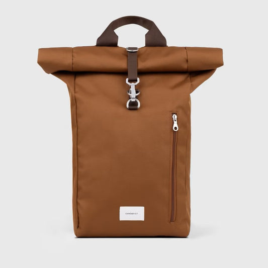 Sandqvist GROUND Rolltop Backpack L Sepia Brown
