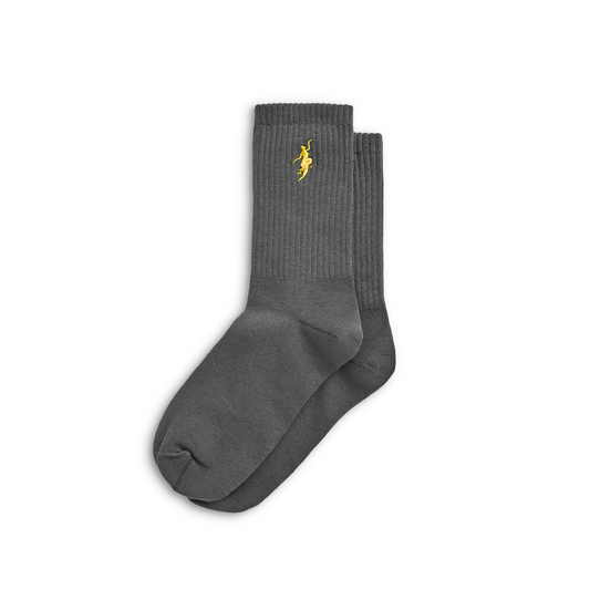 Polar No Comply Socks Graphite / Yellow