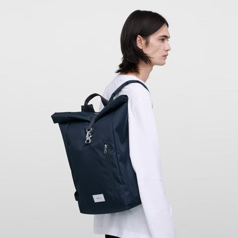 Sandqvist GROUND Rolltop Backpack L Navy