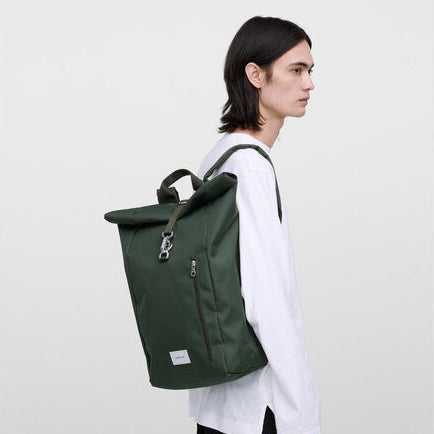 Sandqvist GROUND Rolltop Backpack L Dawn Green