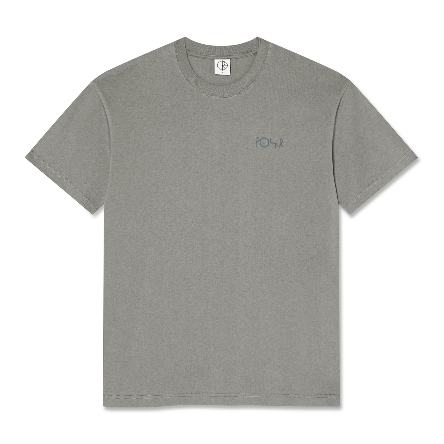 Polar Contrast Stroke Logo T-Shirt Grey