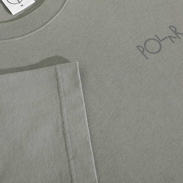Polar Contrast Stroke Logo T-Shirt Grey