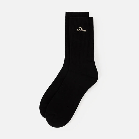 Dime Two Pack Crew Socks Black