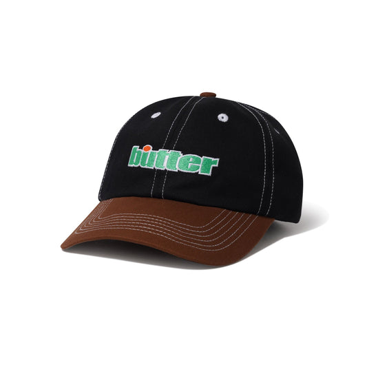 Butter Ace 6 Panel Cap, Black / Brown
