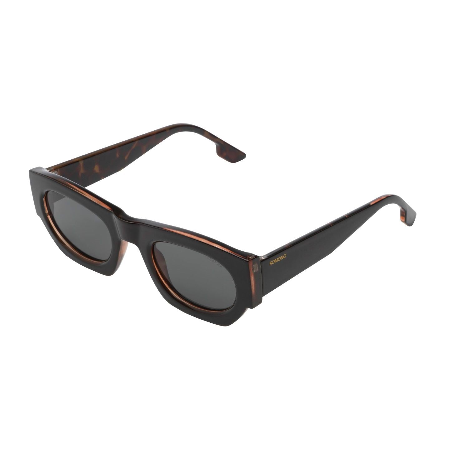 Komono Alpha Black Tortoise Sunglasses