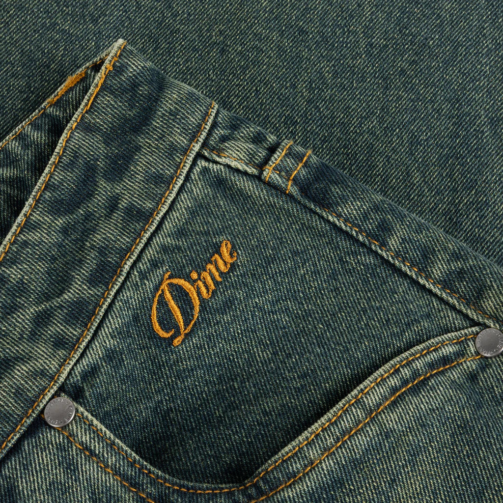 Dime Baggy Denim Pants Sandblasted Pine