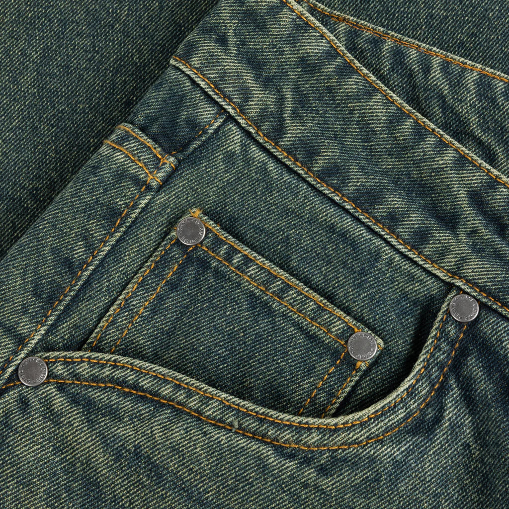 Dime Baggy Denim Pants Sandblasted Pine