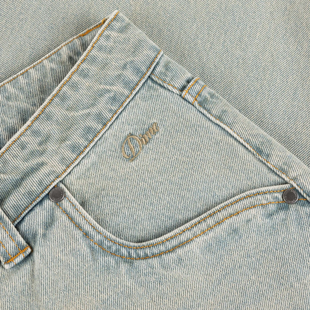 Dime Baggy Denim Pants Sandblasted Sky Blue