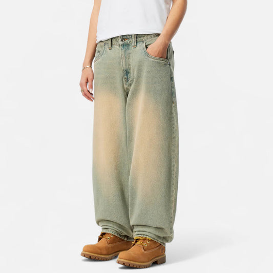 Dime Baggy Denim Pants Sandblasted Sky Blue