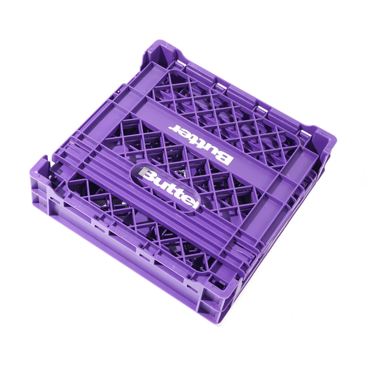 Butter Collapsable Record Crate, Purple