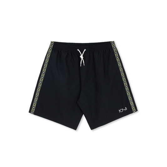 Polar Swim Shorts Square Stripe Black