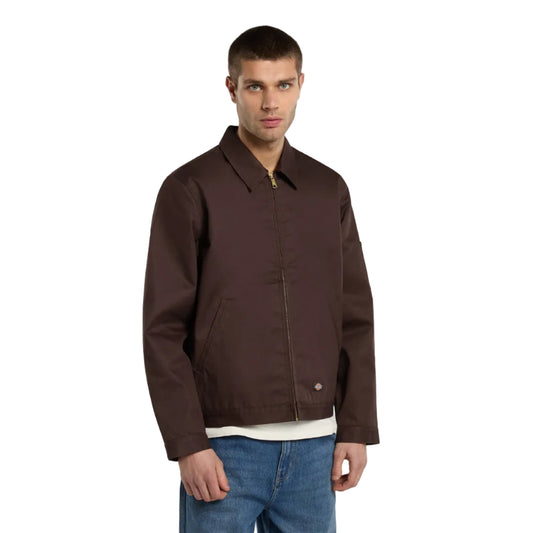 Dickies Lined Eisenhower Jacket Chocolate Brown
