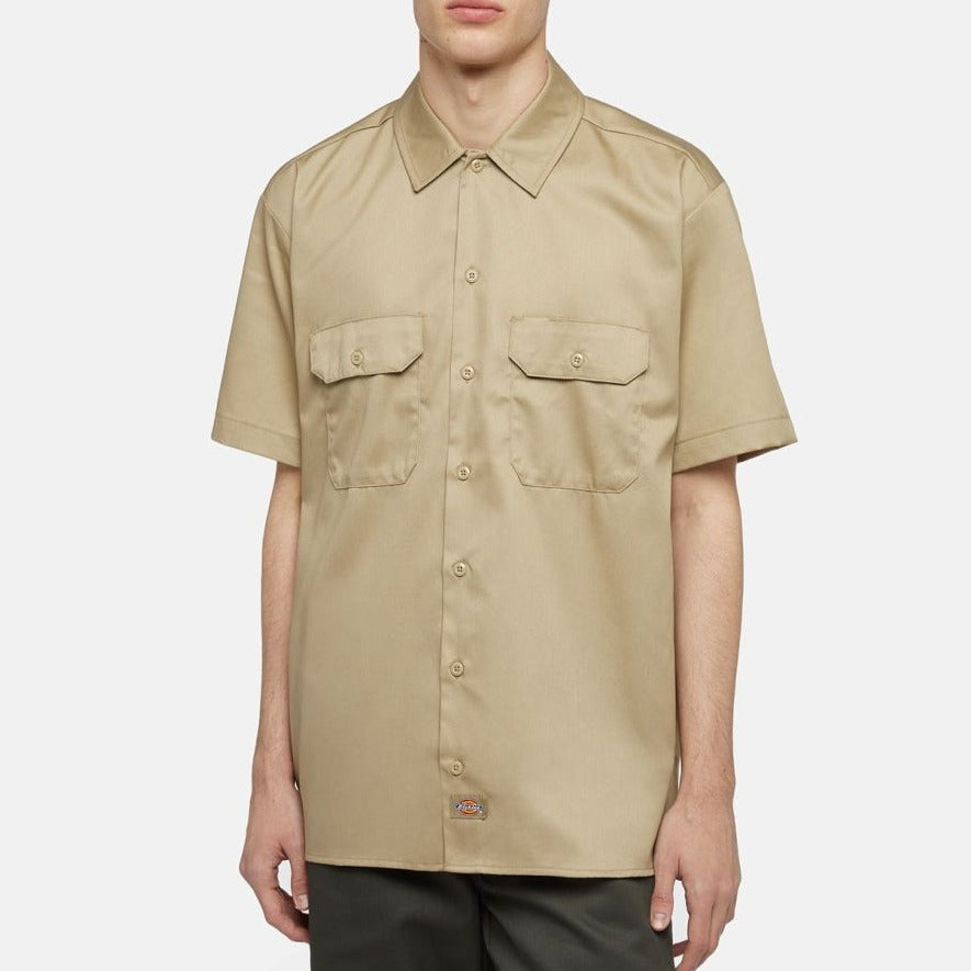 Dickies Short Sleeve Work Shirt Khaki