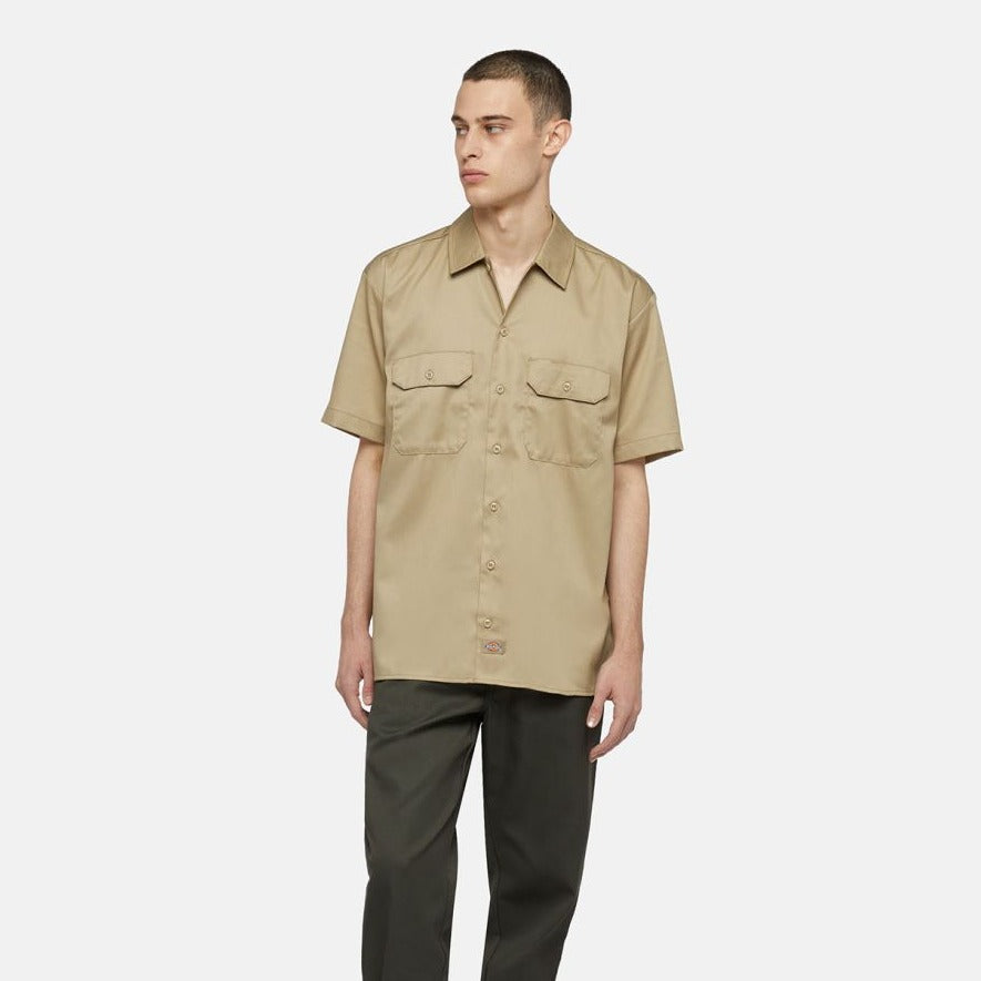 Dickies Short Sleeve Work Shirt Khaki