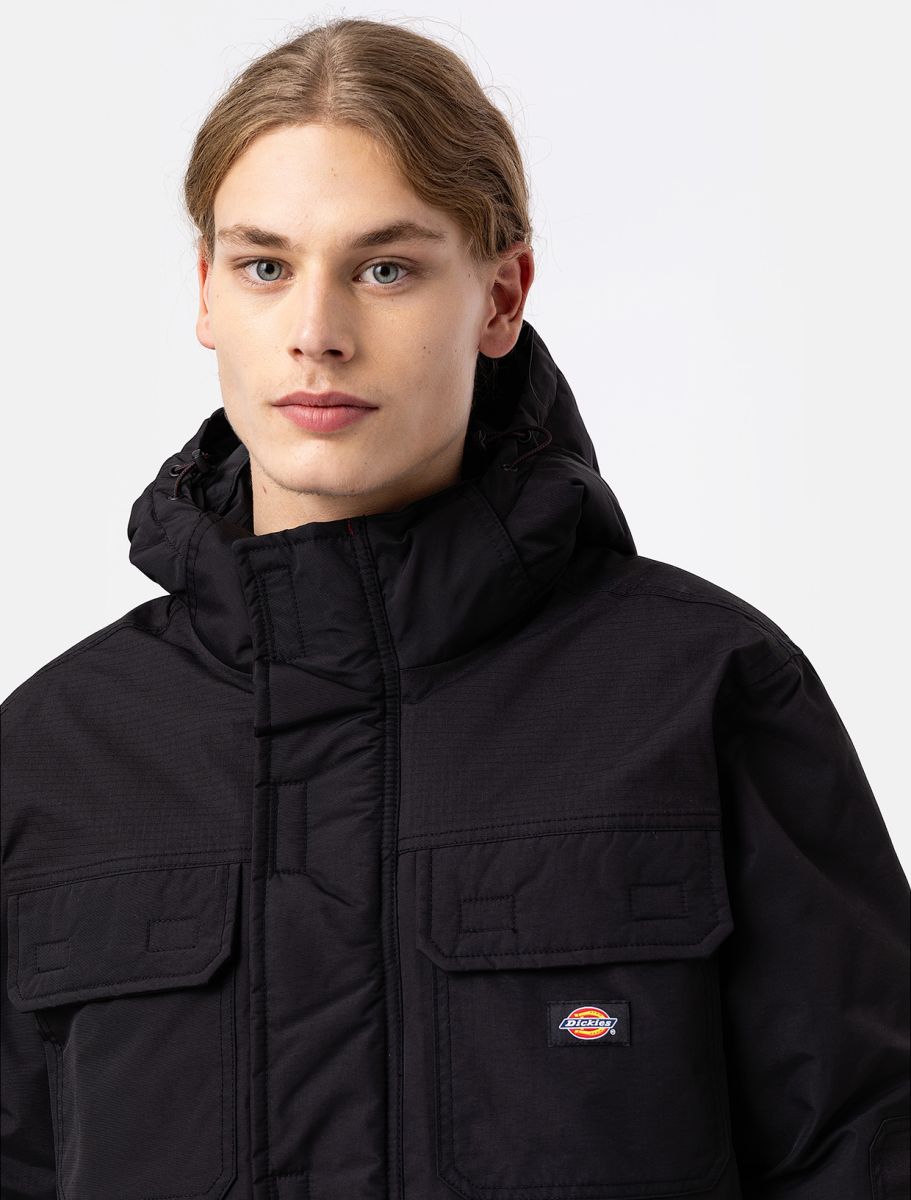 Dickies Glacier View Expedition Parka Jacket Black