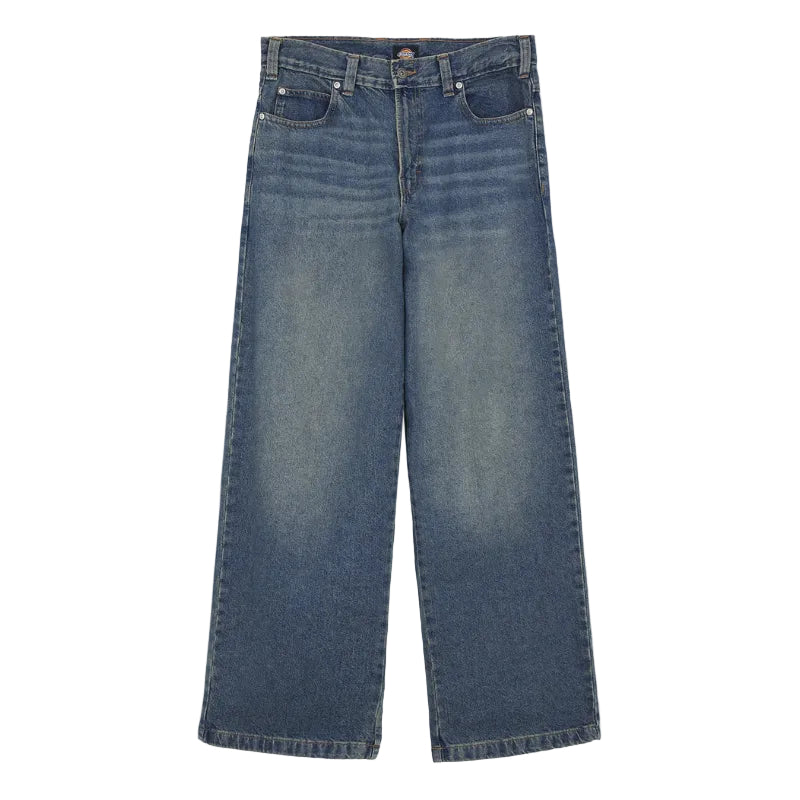 Dickies Hilham Extra Loose Straight Jeans Khaki Denim