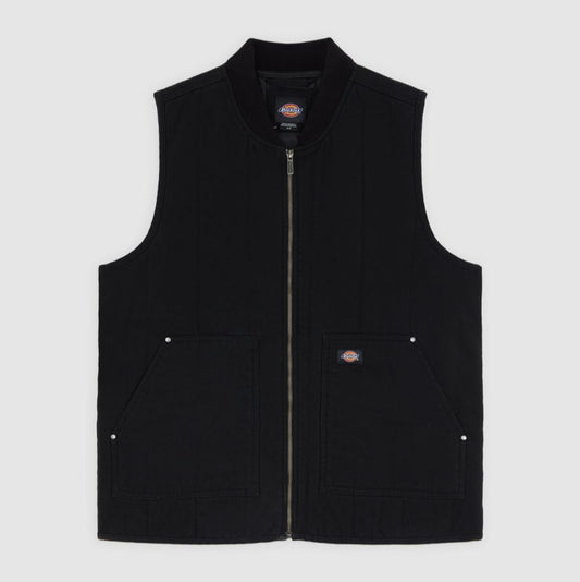 Dickies Quilted Canvas Vest Black