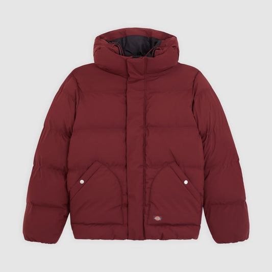 Dickies Eagleville Hooded Puffer Burgundy