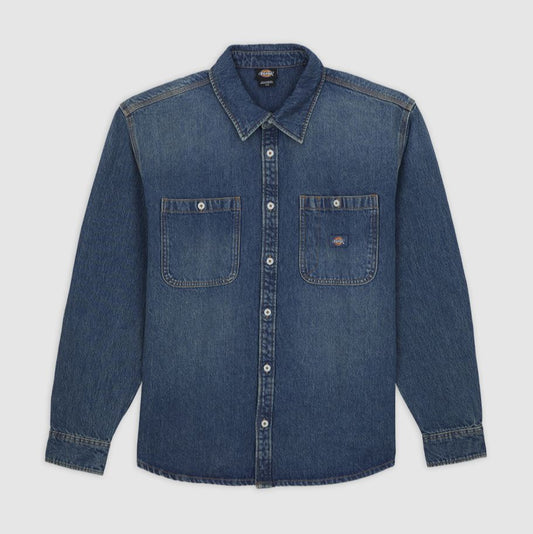 Dickies Mechanic Longsleeve Denim Shirt Khaki