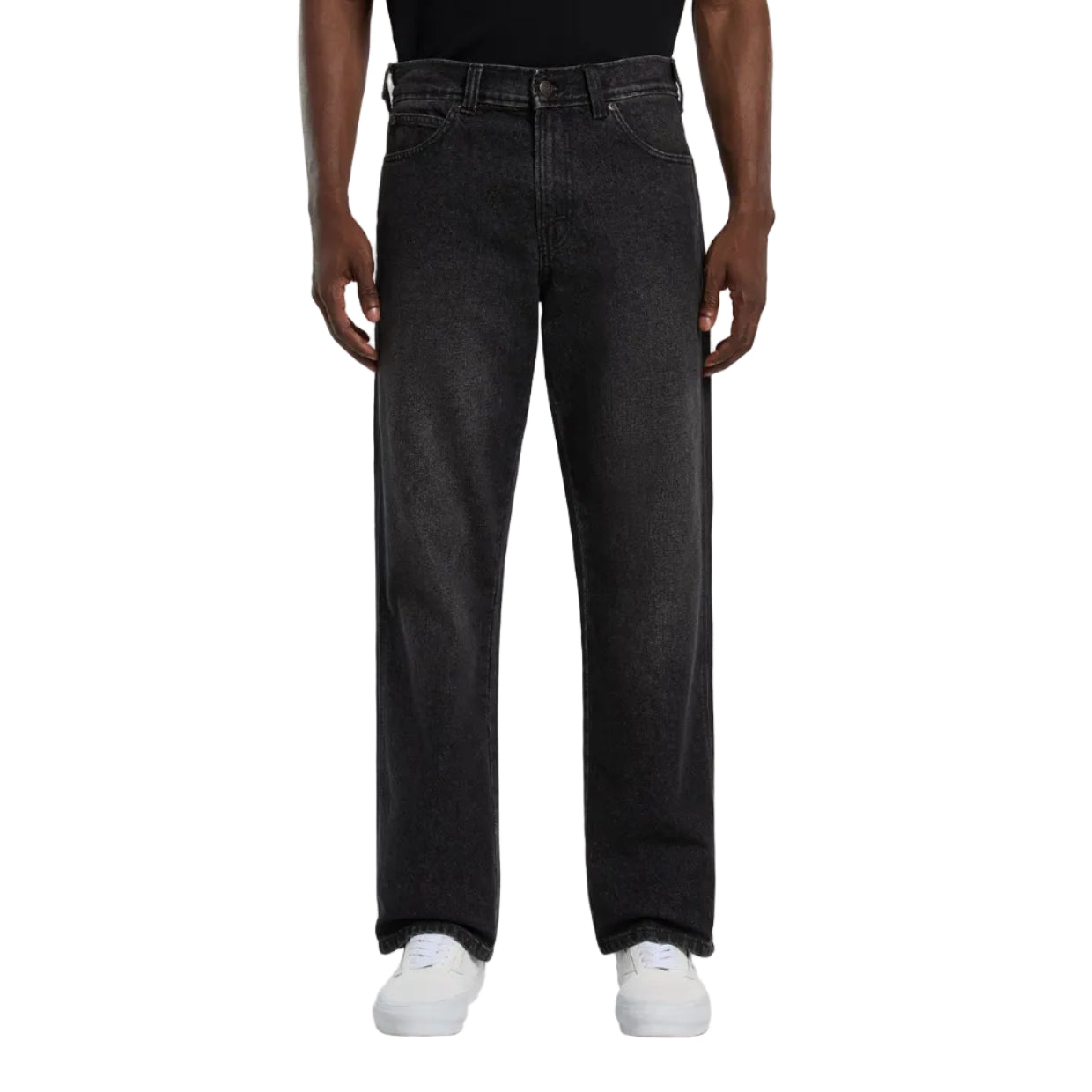 Dickies 954 Relaxed Straight Work Jeans  Black Wash Faded