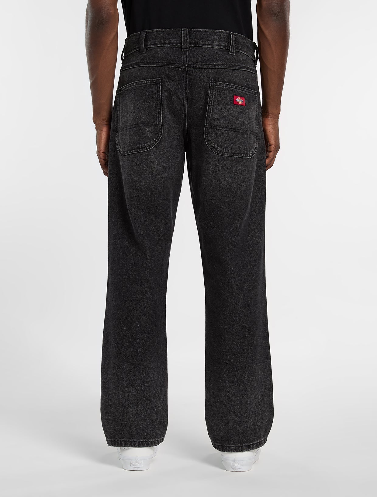 Dickies 954 Relaxed Straight Work Jeans  Black Wash Faded