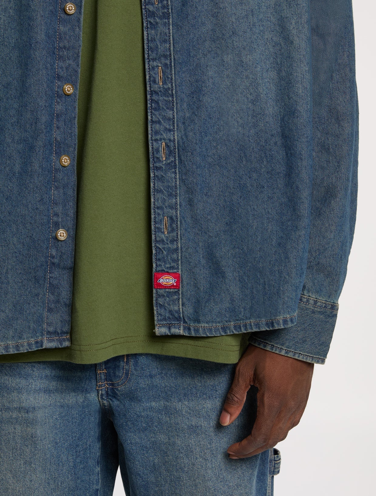 Dickies Lightweight Long Sleeve Denim Shirt
