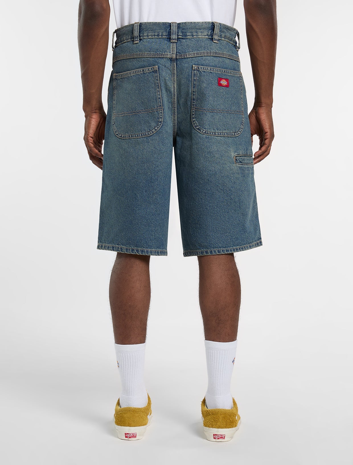 Dickies 958 13-Inch Loose Short Khaki Tinted Blue