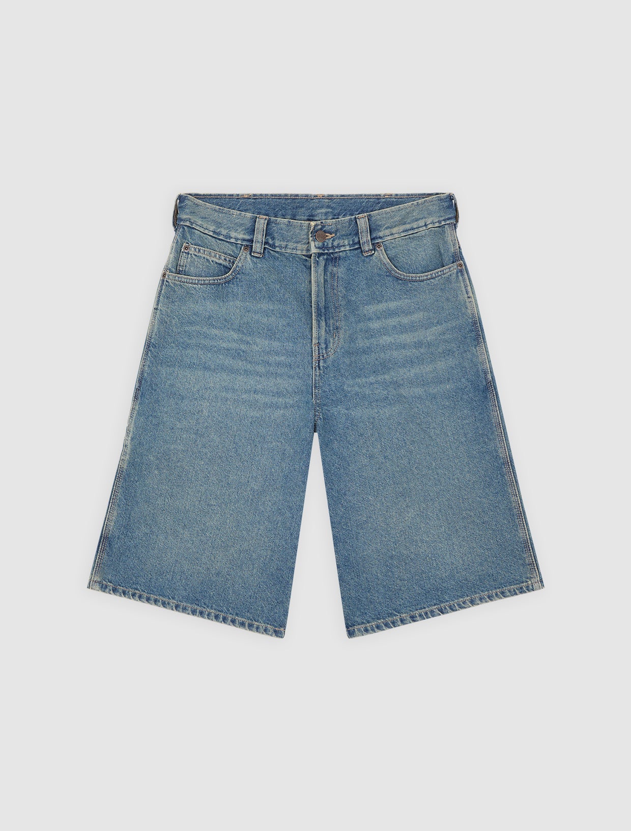 Dickies 958 13-Inch Loose Short Khaki Tinted Blue