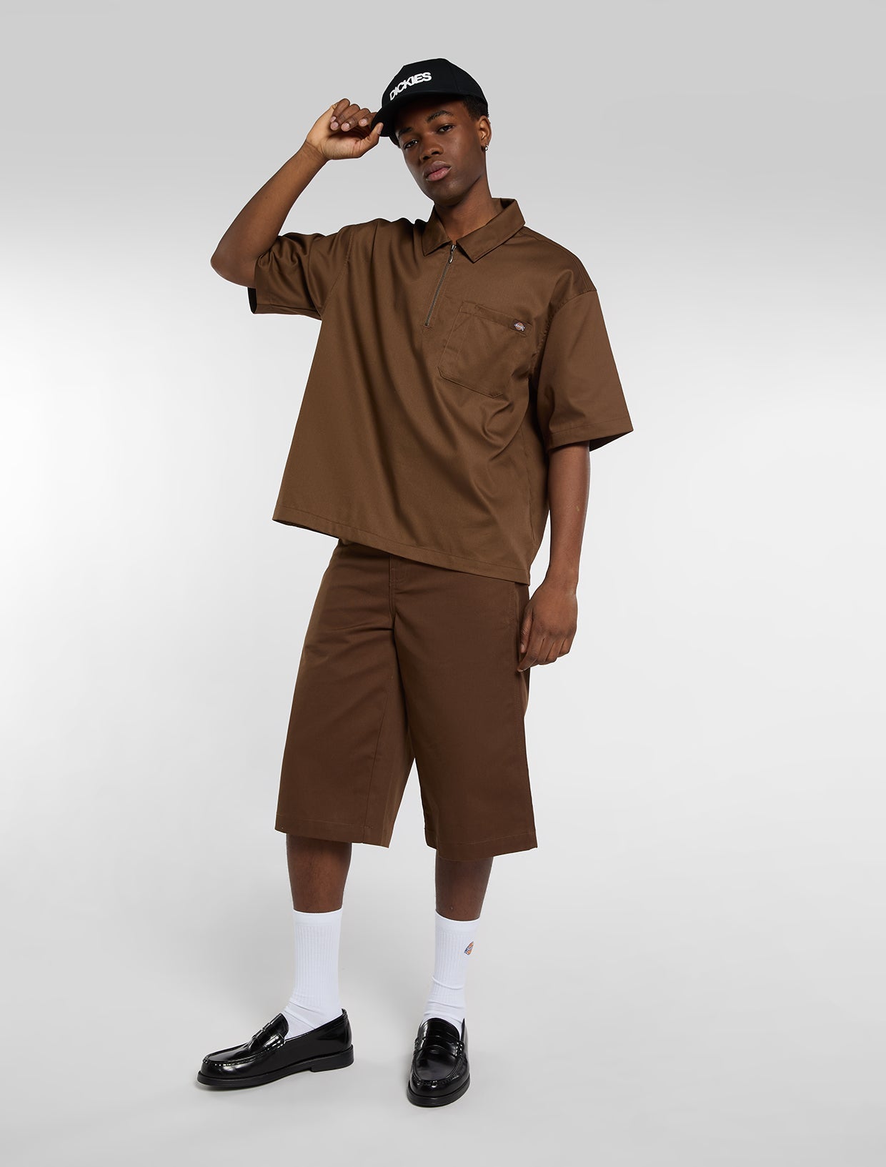 Dickies Cadiz Quarter Zip Short Sleeve Shirt