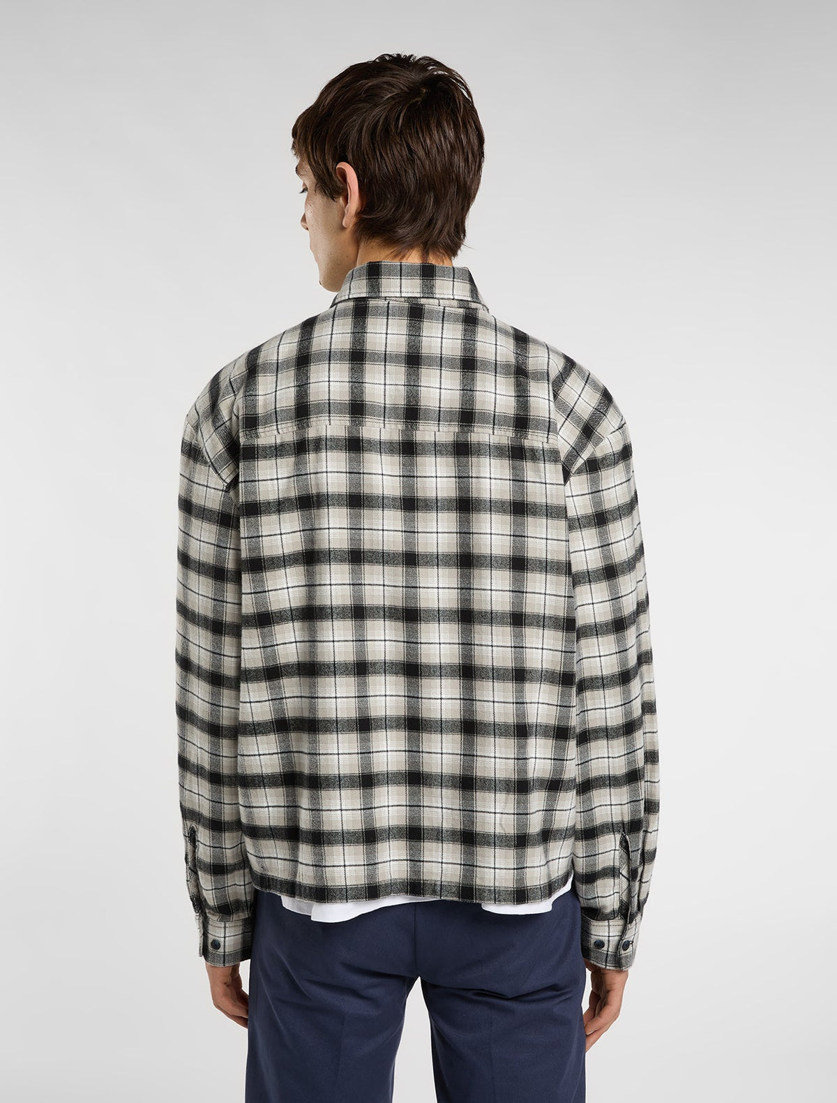 Dickies Jerome Cropped Flannel Shirt Black