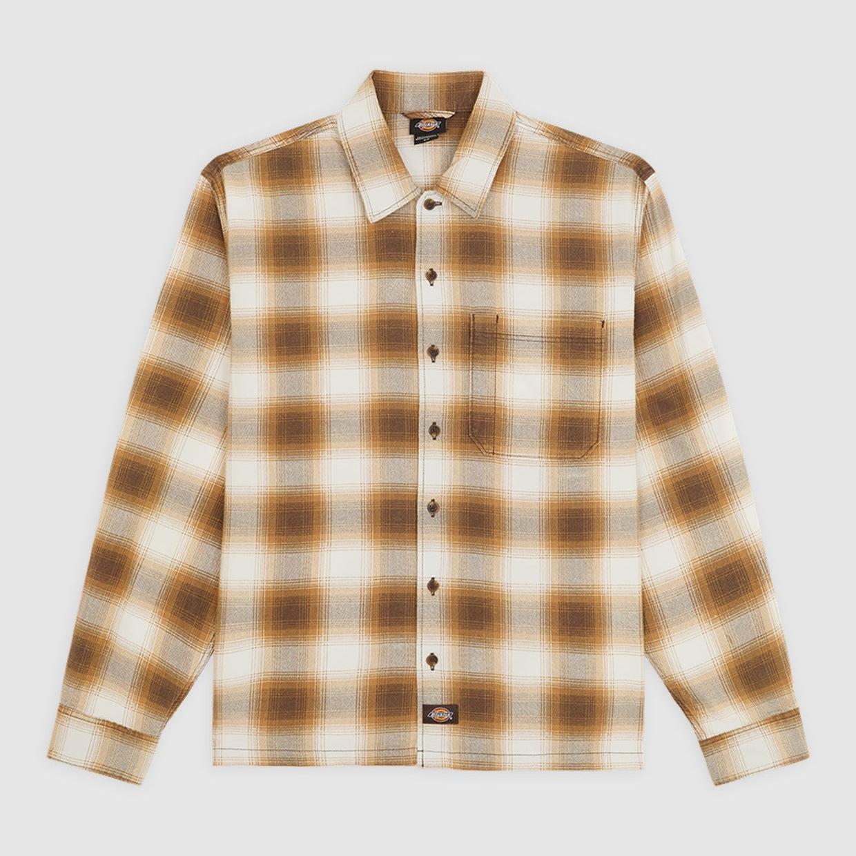 Dickies Gulfport Flannel Shirt Chocolate brown