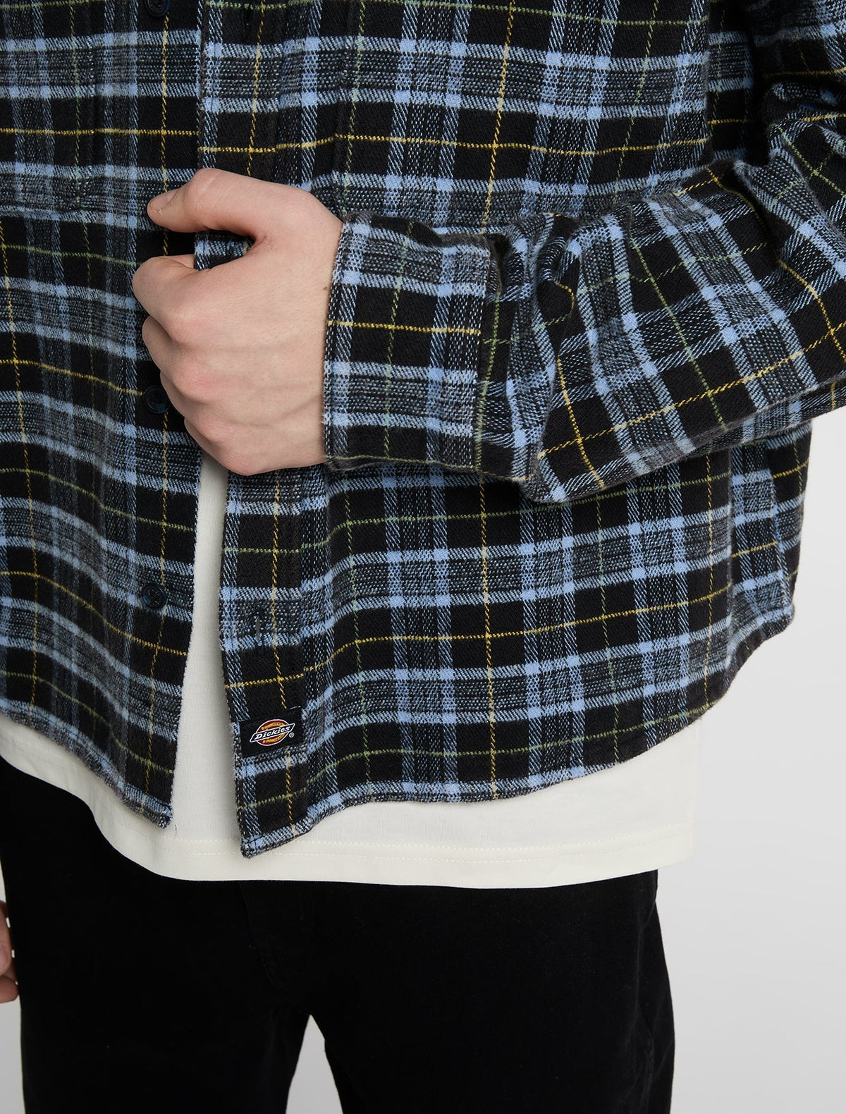 Dickies Dad Flannel Shirt Black