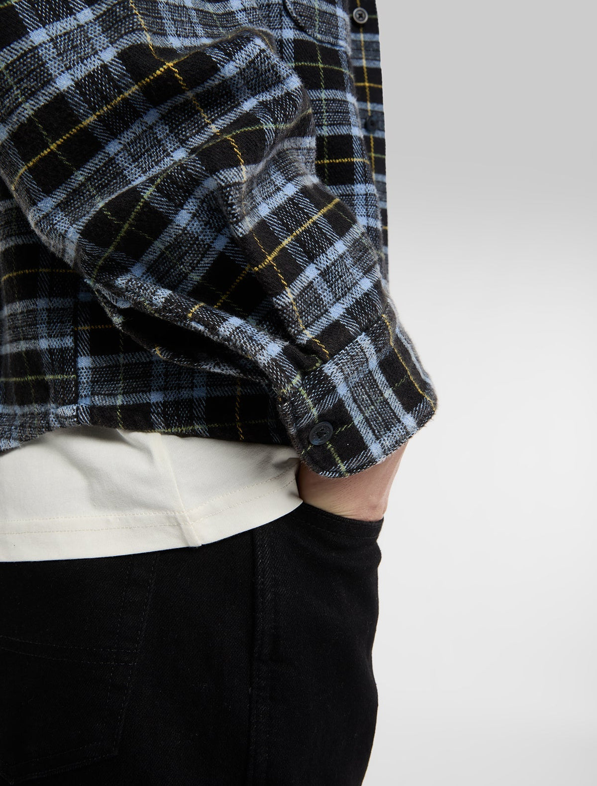 Dickies Dad Flannel Shirt Black