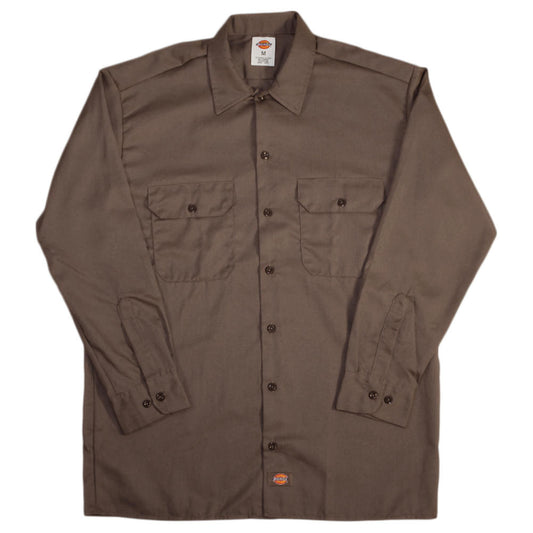 Dickies Work Shirt Longsleeve Brown