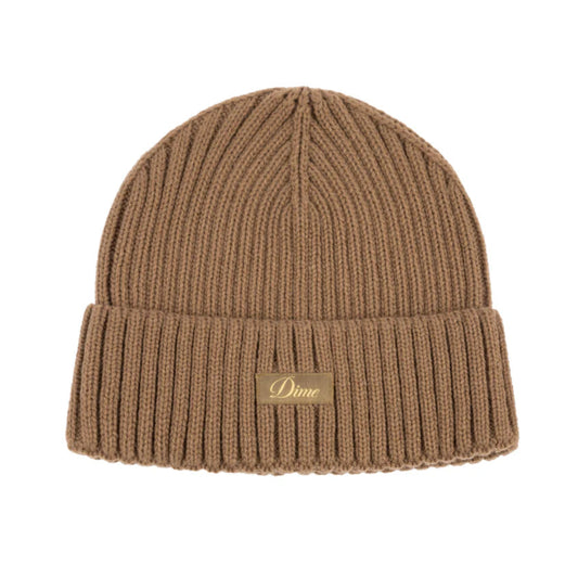 Dime Cursive Rib Beanie Coffee