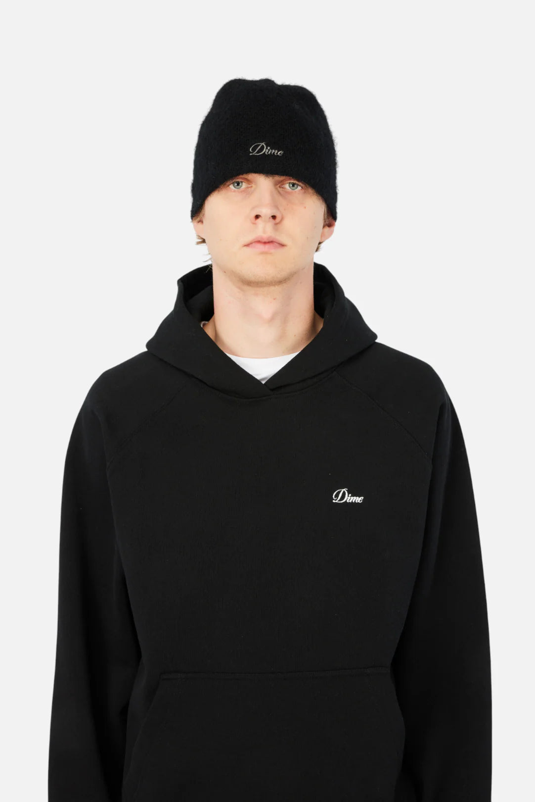 Dime Mohair Skully Beanie Black