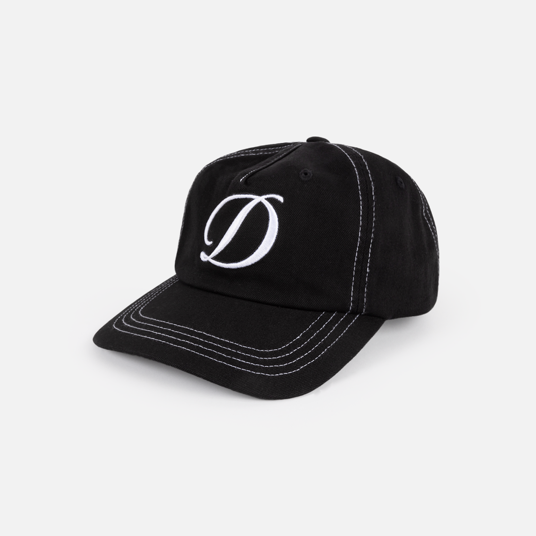 Dime Cursive Denim Worker Cap Black Washed